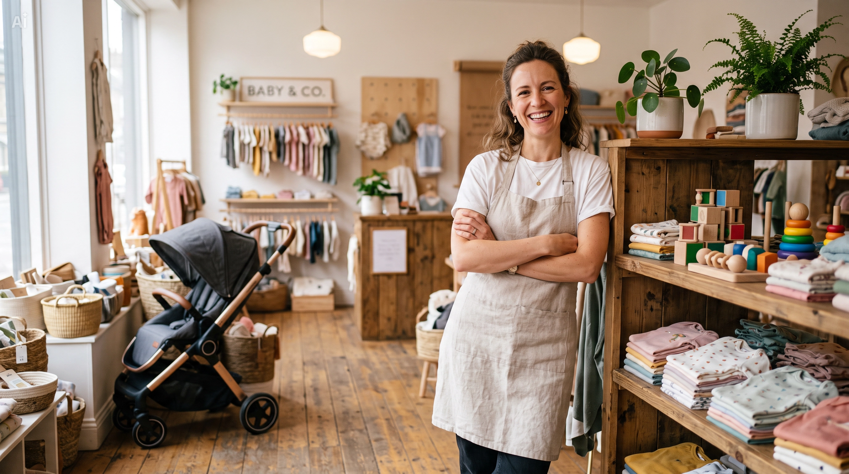 Baby store owner